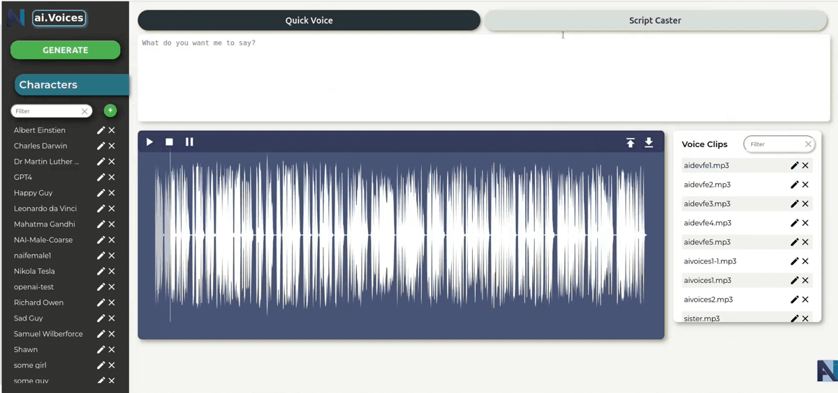 Voice-over generator