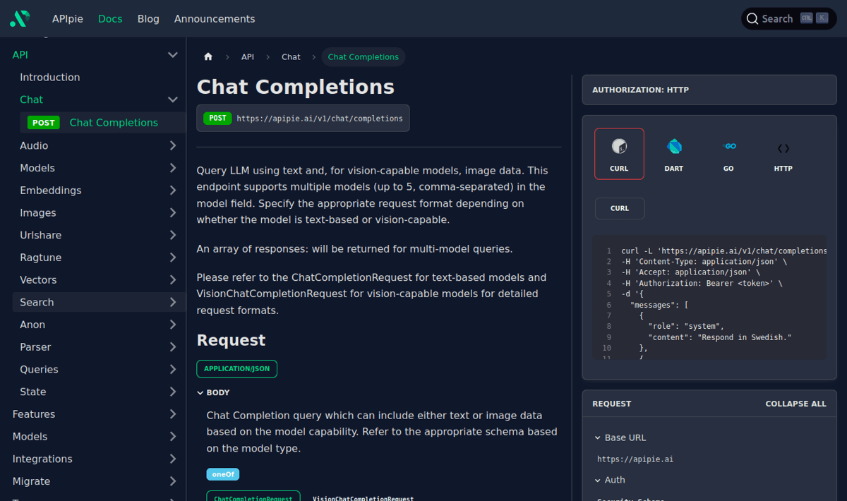 Extensive API Reference