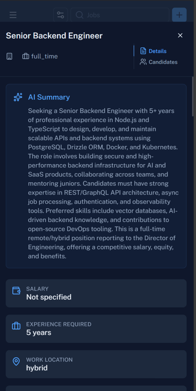 Mobile Jobs Description